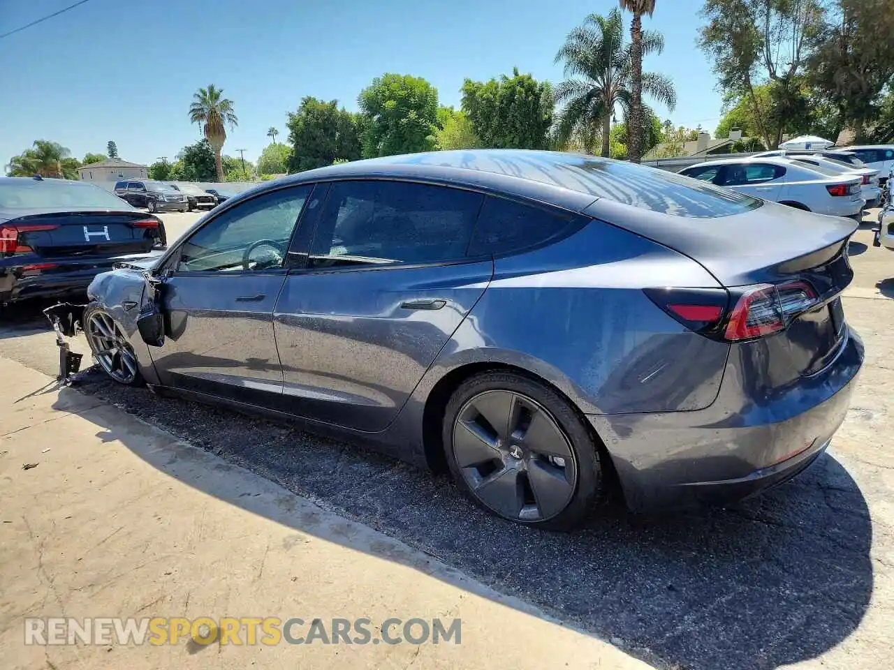 2 Photograph of a damaged car 5YJ3E1EA4NF372990 TESLA MODEL 3 2022
