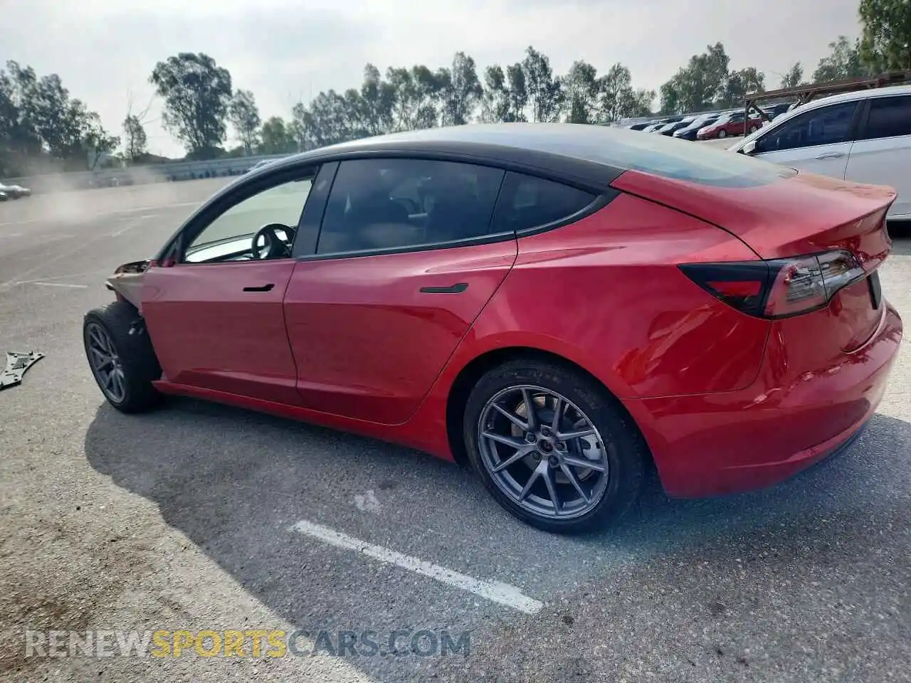 2 Photograph of a damaged car 5YJ3E1EA5NF246184 TESLA MODEL 3 2022
