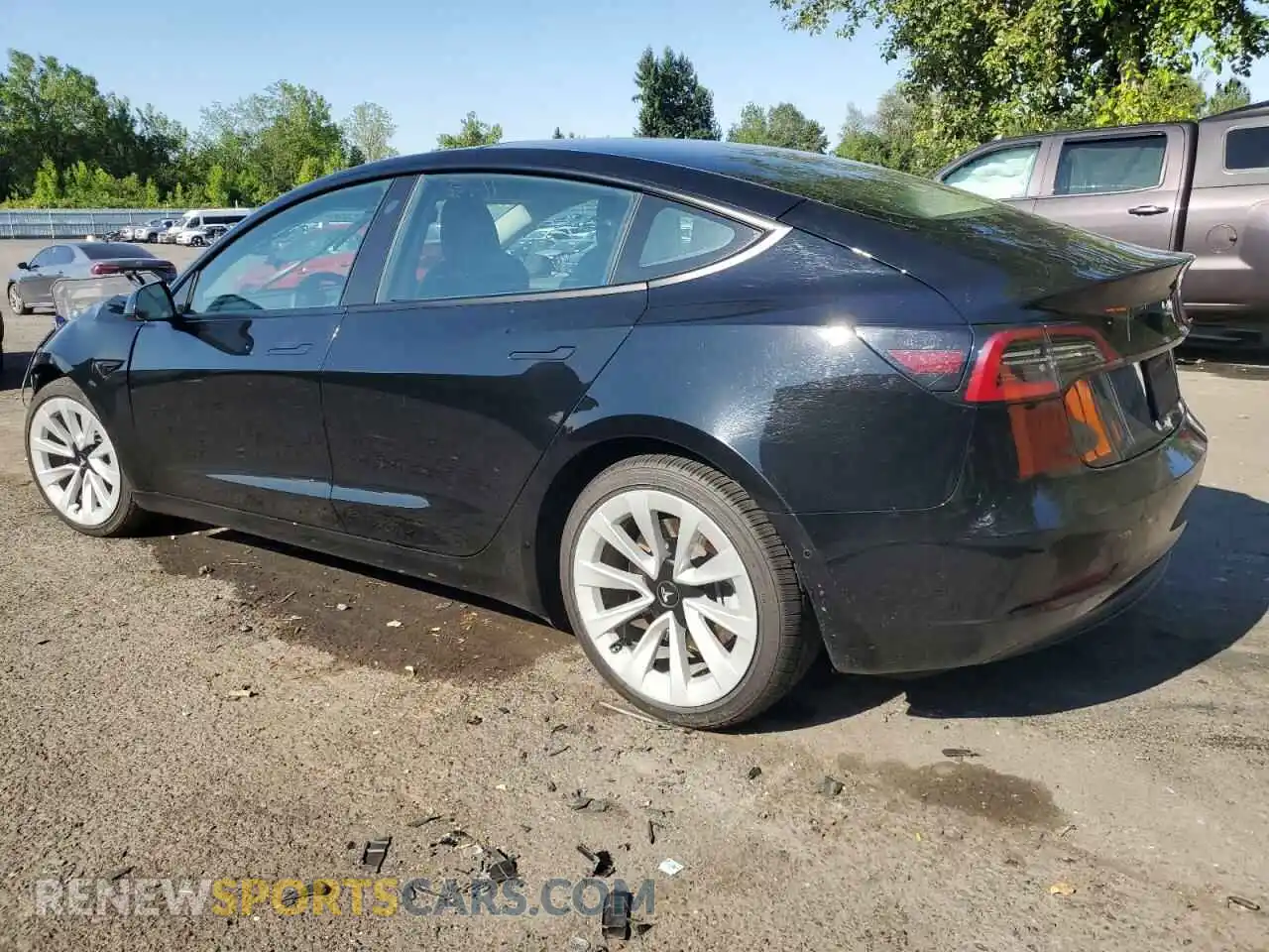 2 Photograph of a damaged car 5YJ3E1EA5NF290816 TESLA MODEL 3 2022