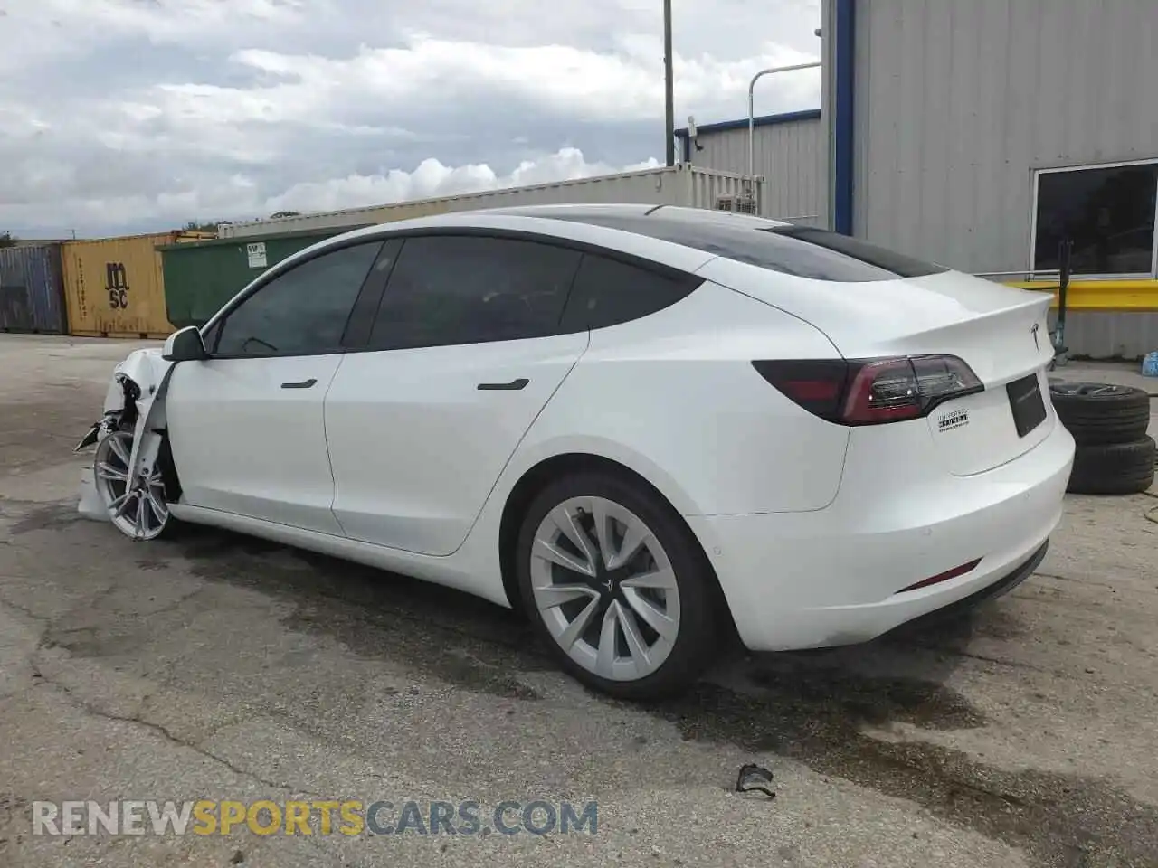 2 Photograph of a damaged car 5YJ3E1EA5NF348293 TESLA MODEL 3 2022