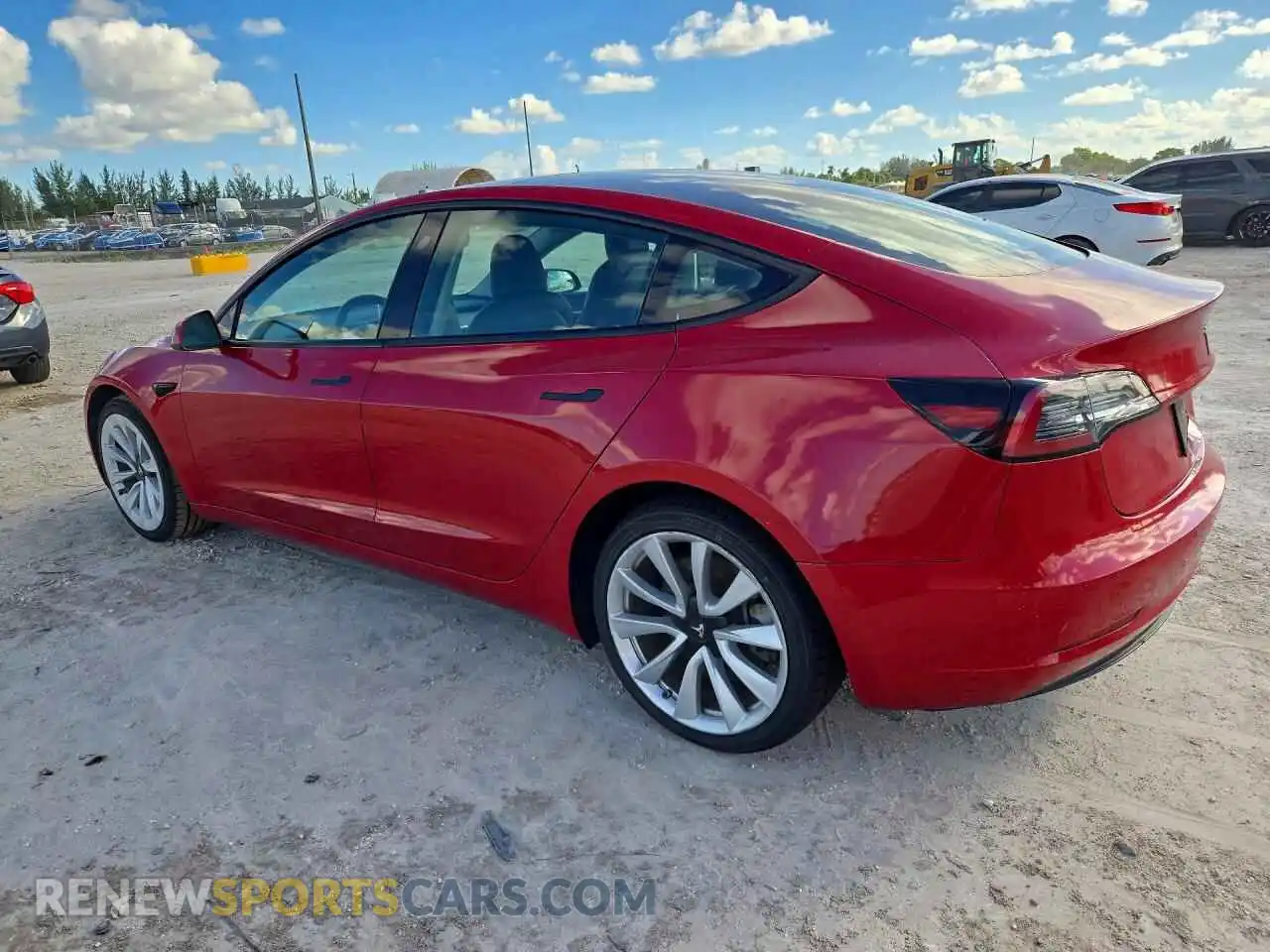 2 Photograph of a damaged car 5YJ3E1EA5NF368625 TESLA MODEL 3 2022