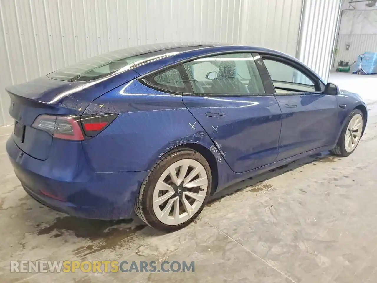 3 Photograph of a damaged car 5YJ3E1EA5NF368642 TESLA MODEL 3 2022