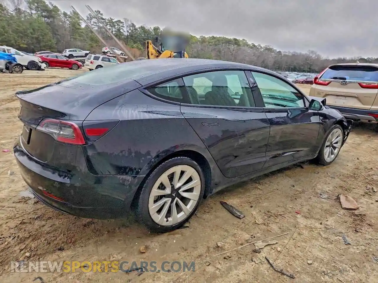 3 Photograph of a damaged car 5YJ3E1EA5NF368768 TESLA MODEL 3 2022