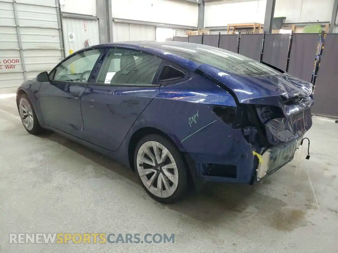 2 Photograph of a damaged car 5YJ3E1EA5NF369189 TESLA MODEL 3 2022