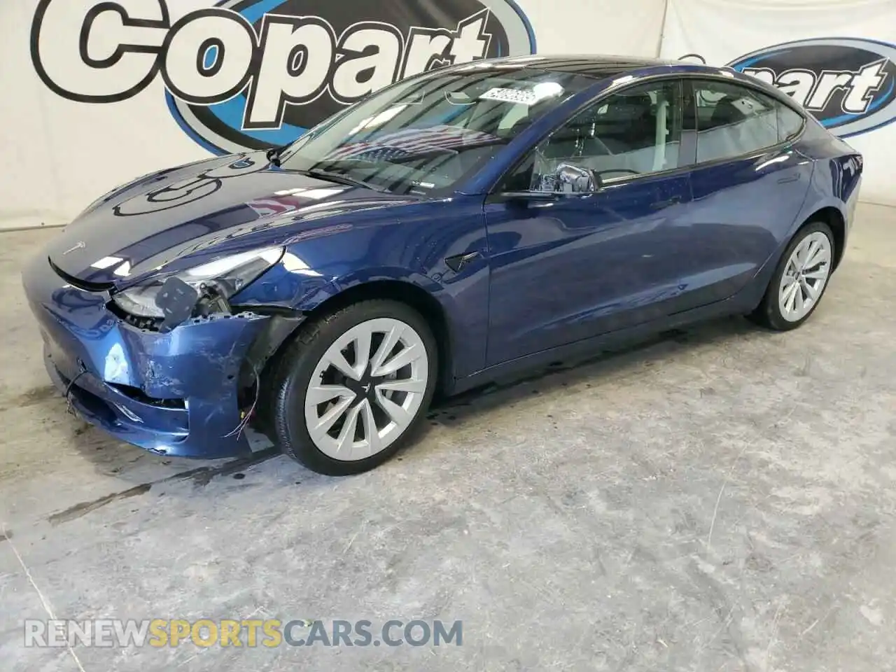 1 fotografías del automóvil dañado 5YJ3E1EA5NF372643 TESLA MODEL 3 2022