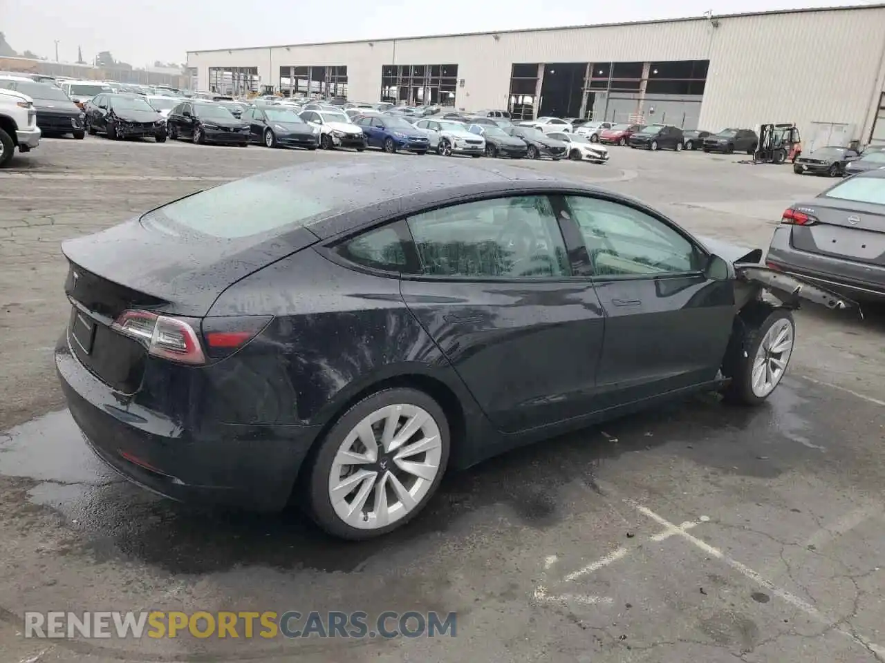 3 Photograph of a damaged car 5YJ3E1EA6NF184729 TESLA MODEL 3 2022