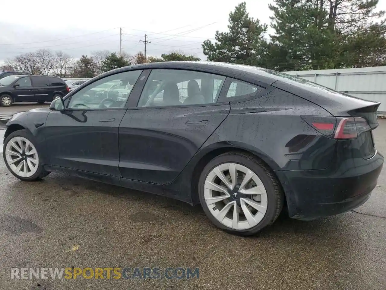 2 Photograph of a damaged car 5YJ3E1EA6NF187730 TESLA MODEL 3 2022