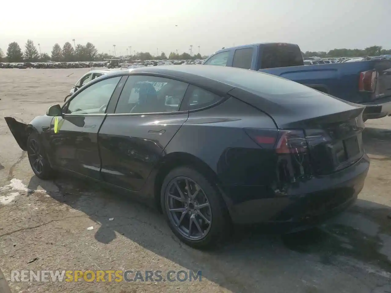 2 Photograph of a damaged car 5YJ3E1EA6NF190059 TESLA MODEL 3 2022