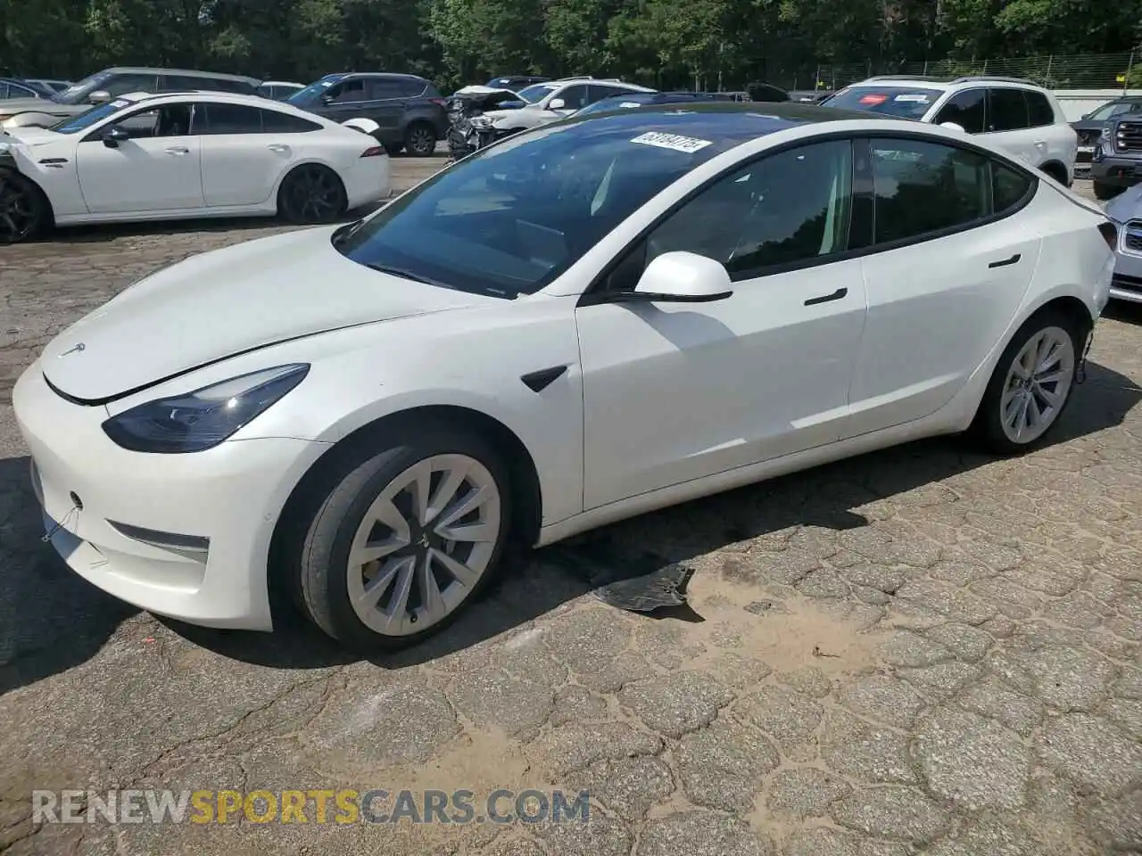 1 Photograph of a damaged car 5YJ3E1EA6NF288685 TESLA MODEL 3 2022