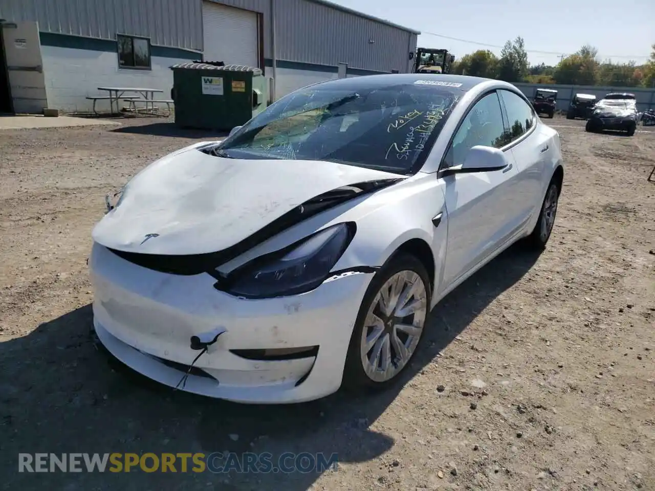 2 Photograph of a damaged car 5YJ3E1EA6NF289075 TESLA MODEL 3 2022