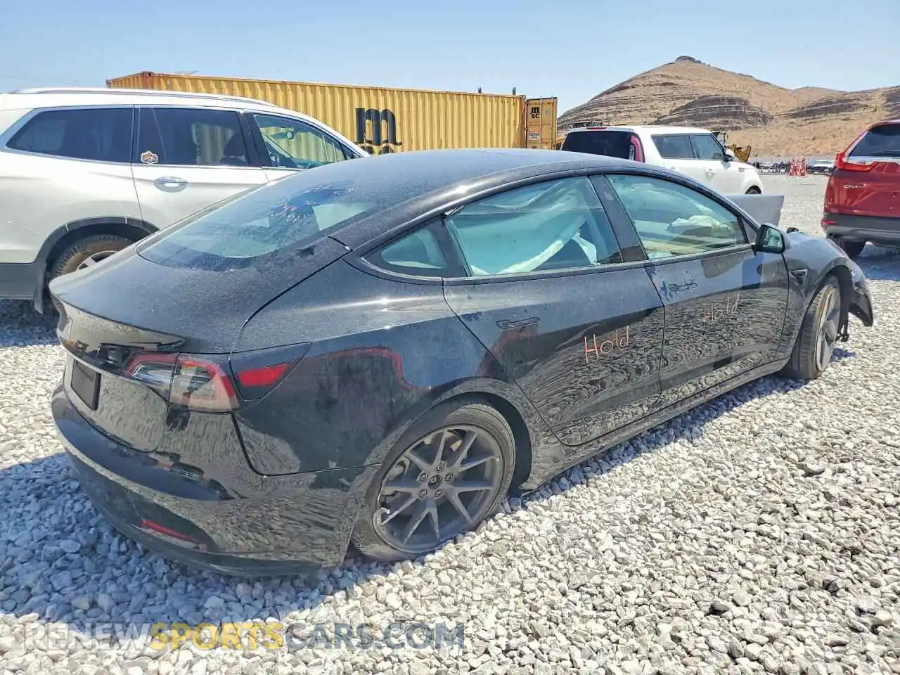 3 fotografías del automóvil dañado 5YJ3E1EA6NF301855 TESLA MODEL 3 2022