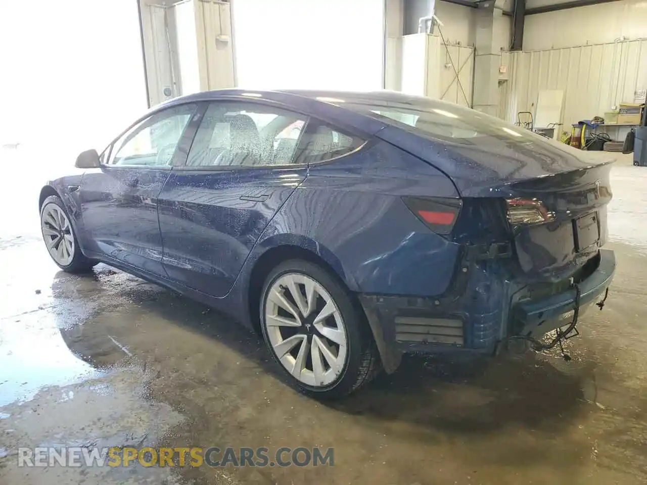 2 fotografías del automóvil dañado 5YJ3E1EA6NF304397 TESLA MODEL 3 2022