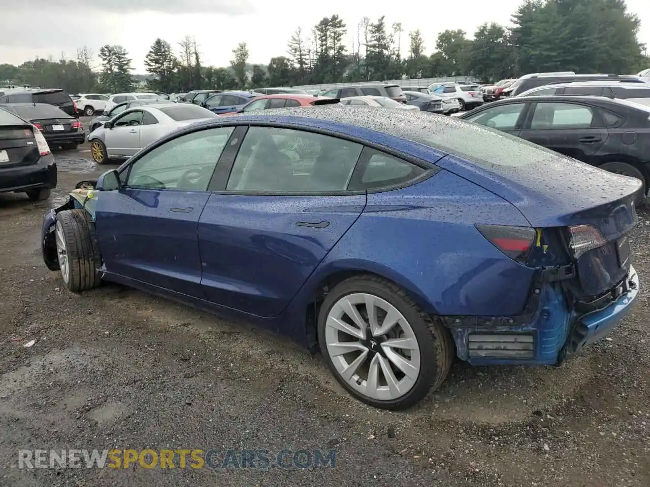 2 Photograph of a damaged car 5YJ3E1EA6NF308949 TESLA MODEL 3 2022