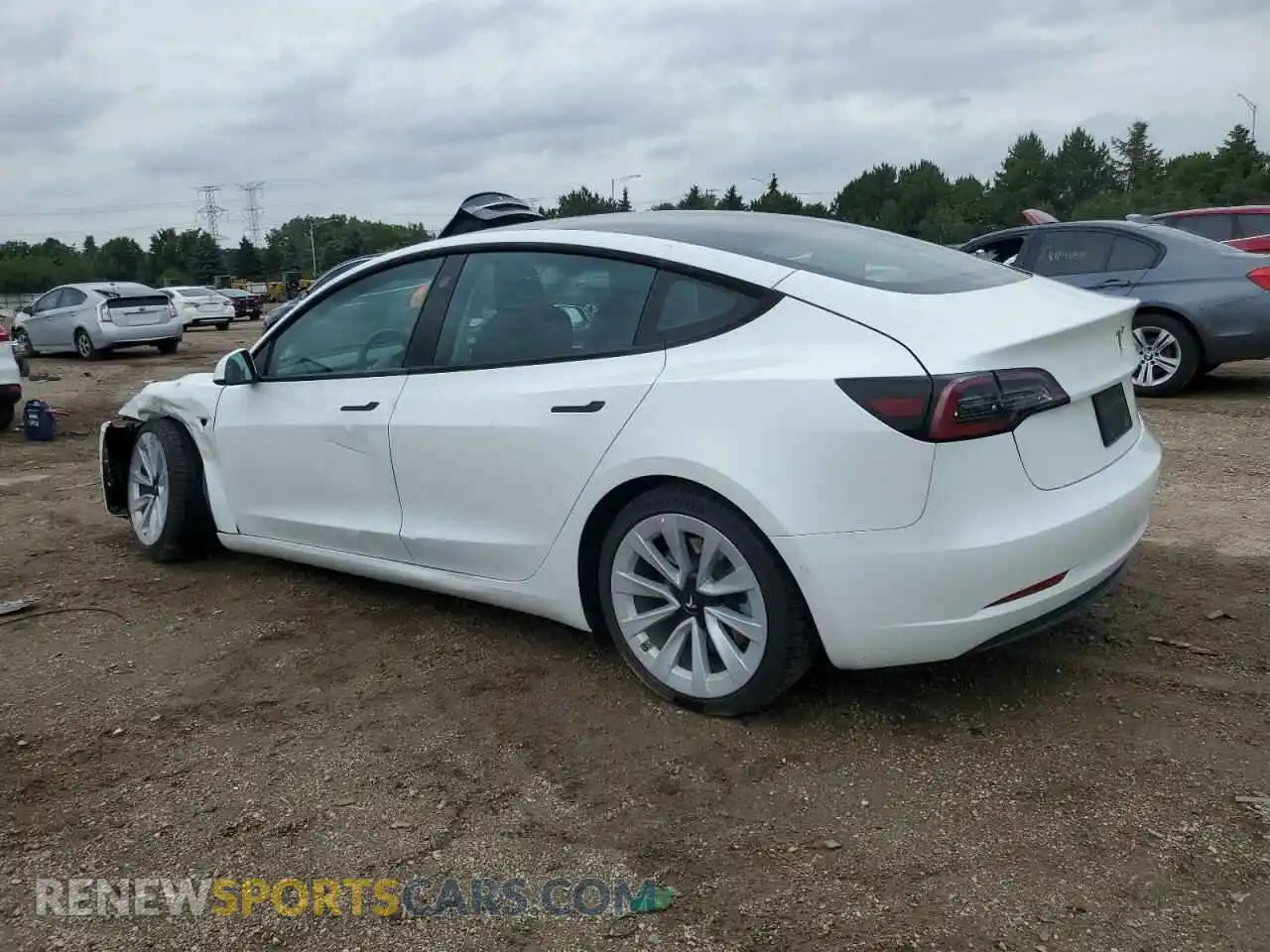 2 Photograph of a damaged car 5YJ3E1EA6NF346164 TESLA MODEL 3 2022