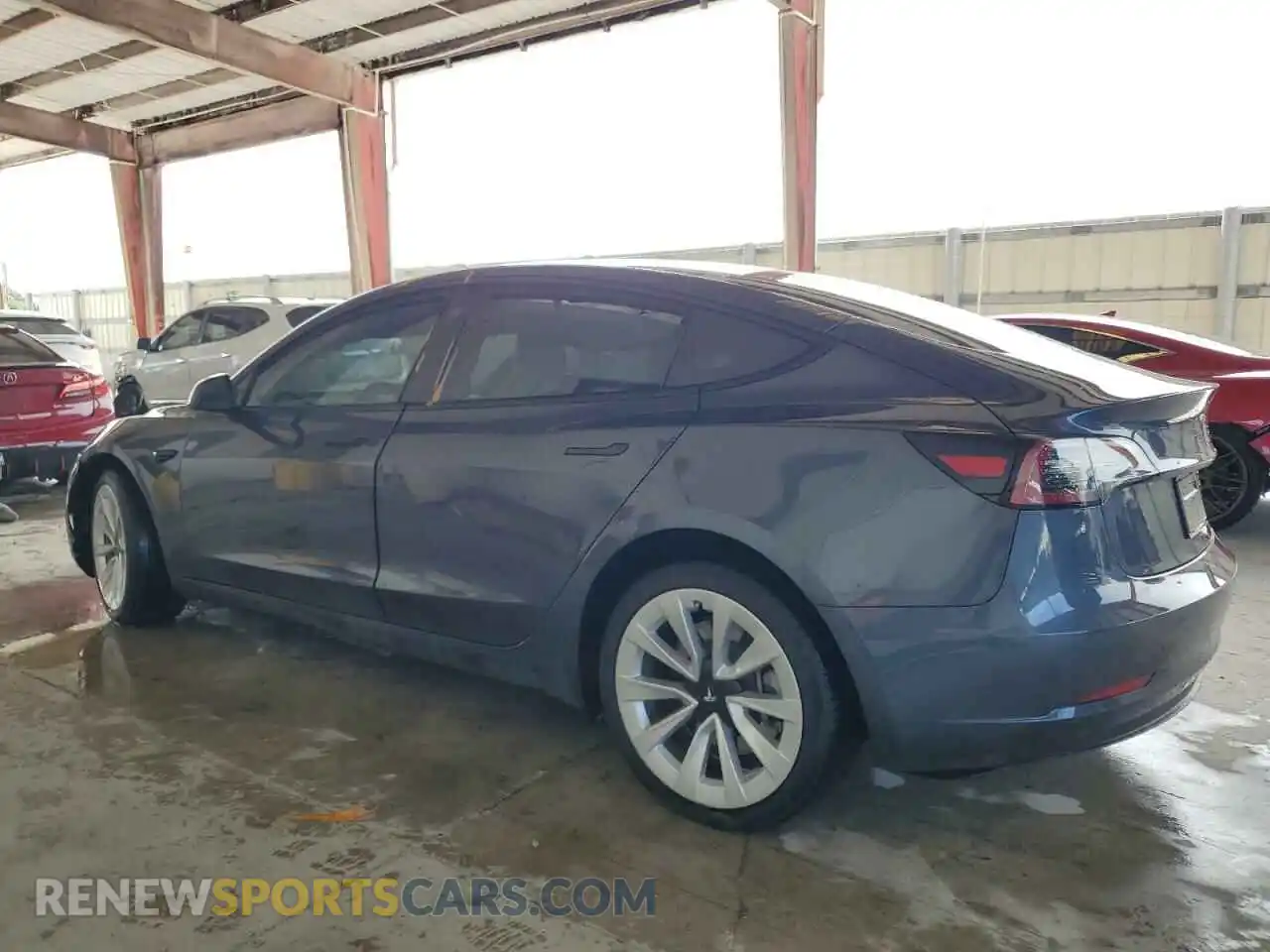 2 Photograph of a damaged car 5YJ3E1EA6NF357939 TESLA MODEL 3 2022