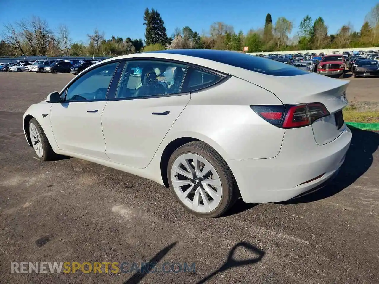 2 Photograph of a damaged car 5YJ3E1EA6NF368701 TESLA MODEL 3 2022