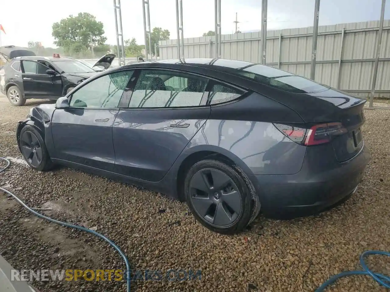 2 Photograph of a damaged car 5YJ3E1EA6NF370044 TESLA MODEL 3 2022