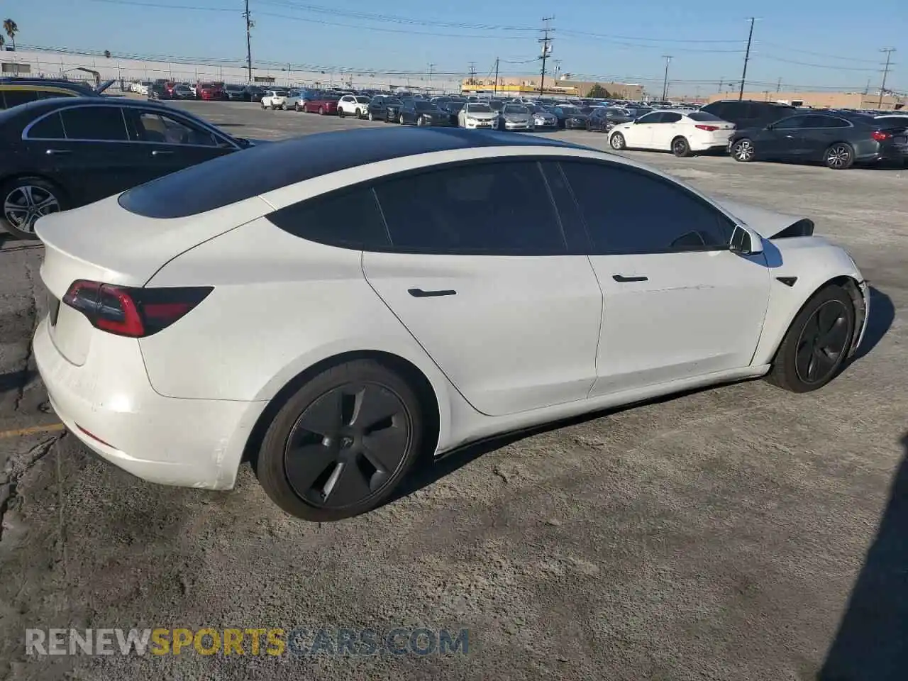 3 Photograph of a damaged car 5YJ3E1EA7NF122028 TESLA MODEL 3 2022