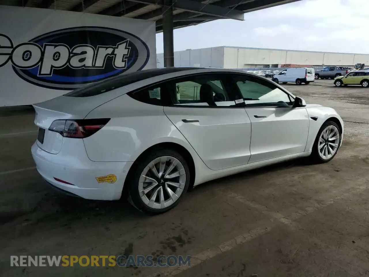 3 Photograph of a damaged car 5YJ3E1EA7NF145504 TESLA MODEL 3 2022