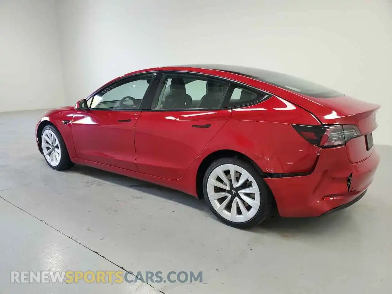 2 Photograph of a damaged car 5YJ3E1EA7NF188899 TESLA MODEL 3 2022