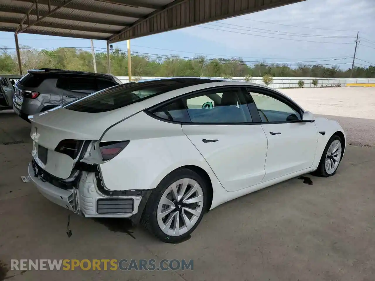 3 Photograph of a damaged car 5YJ3E1EA7NF287786 TESLA MODEL 3 2022