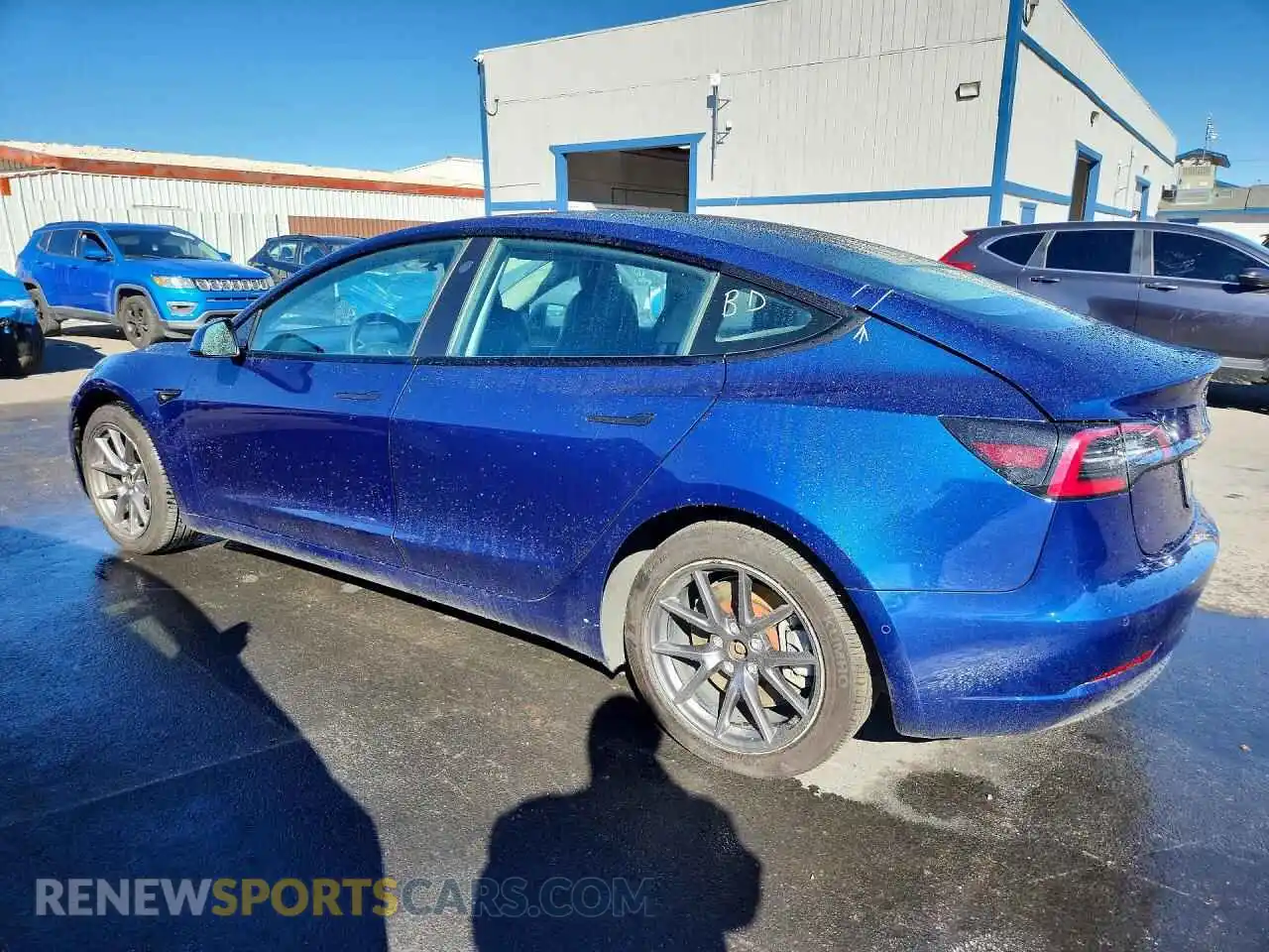 2 Photograph of a damaged car 5YJ3E1EA7NF289263 TESLA MODEL 3 2022