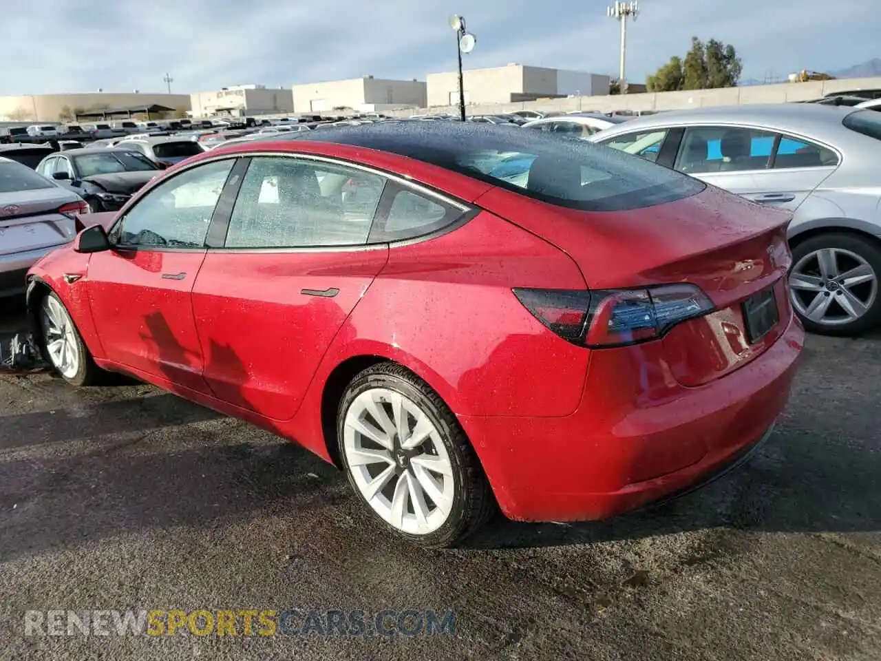 2 fotografías del automóvil dañado 5YJ3E1EA7NF289571 TESLA MODEL 3 2022