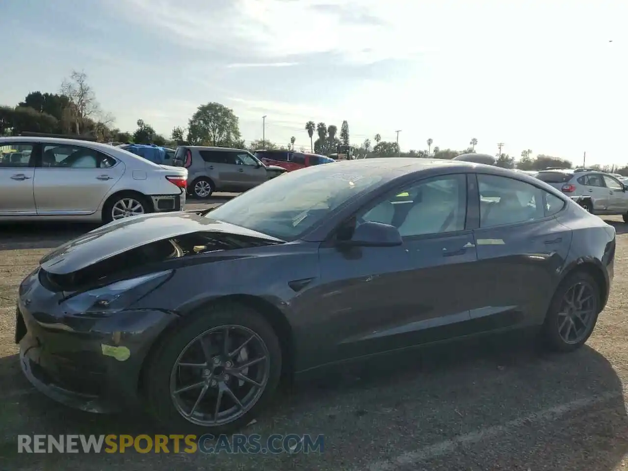 1 Photograph of a damaged car 5YJ3E1EA7NF322150 TESLA MODEL 3 2022