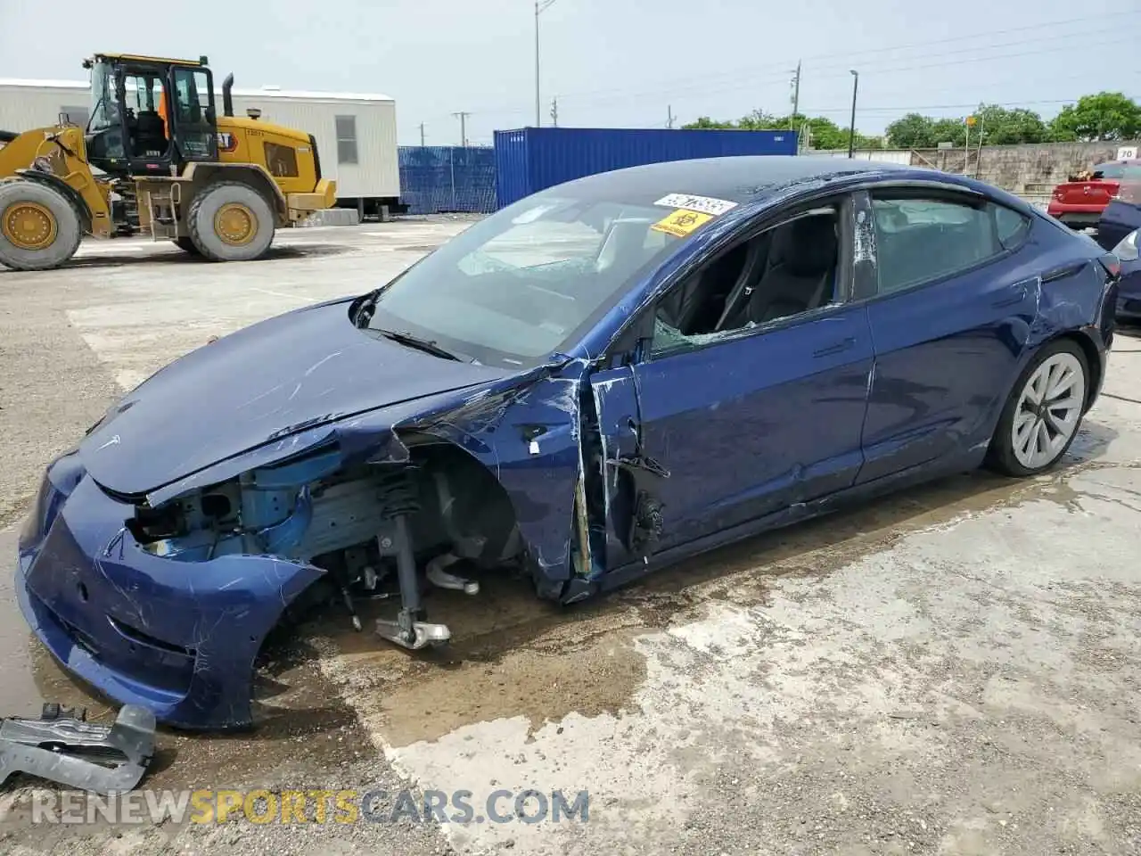 1 Photograph of a damaged car 5YJ3E1EA7NF368657 TESLA MODEL 3 2022