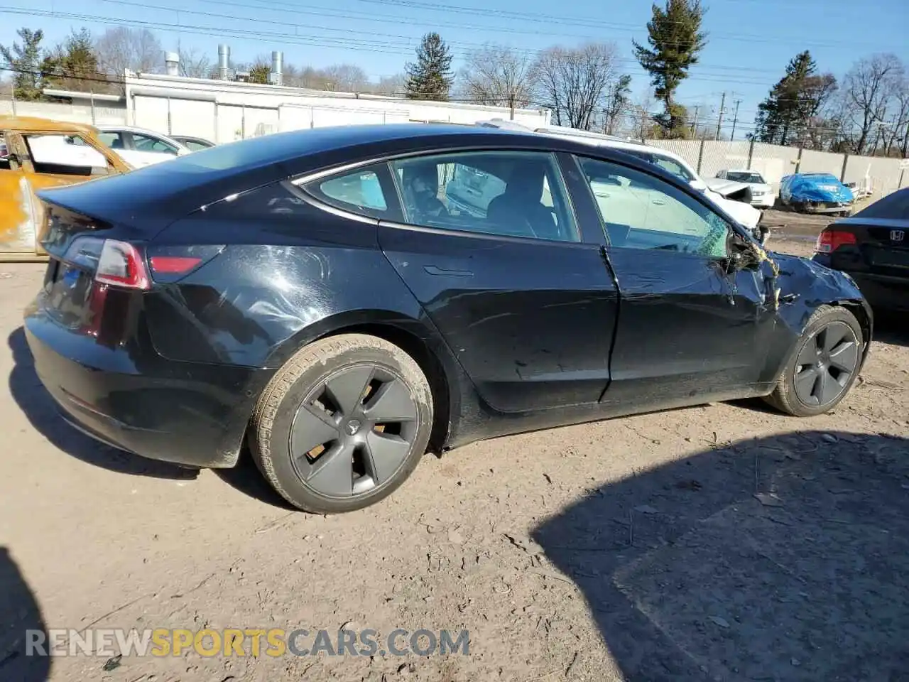 3 Photograph of a damaged car 5YJ3E1EA7NF368741 TESLA MODEL 3 2022