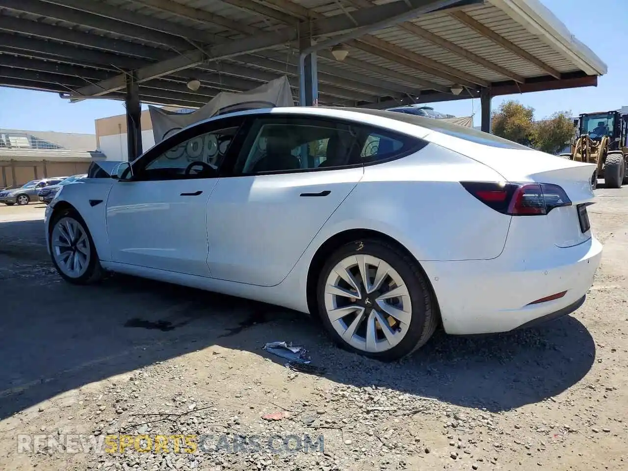 2 Photograph of a damaged car 5YJ3E1EA8NF121387 TESLA MODEL 3 2022