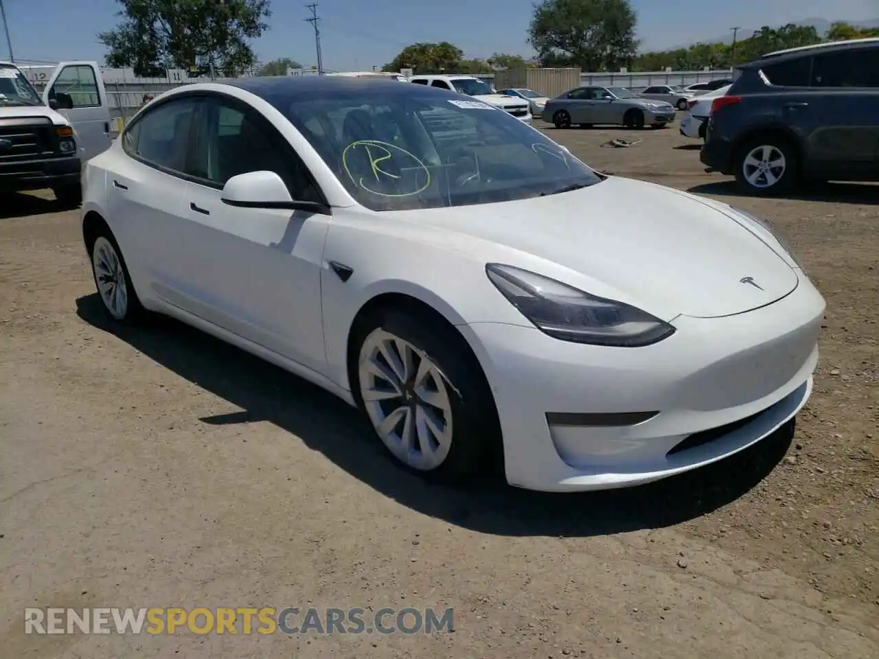 1 Photograph of a damaged car 5YJ3E1EA8NF145320 TESLA MODEL 3 2022