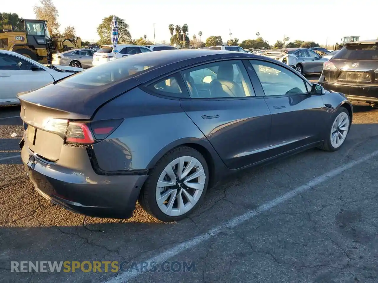 3 Photograph of a damaged car 5YJ3E1EA8NF184876 TESLA MODEL 3 2022