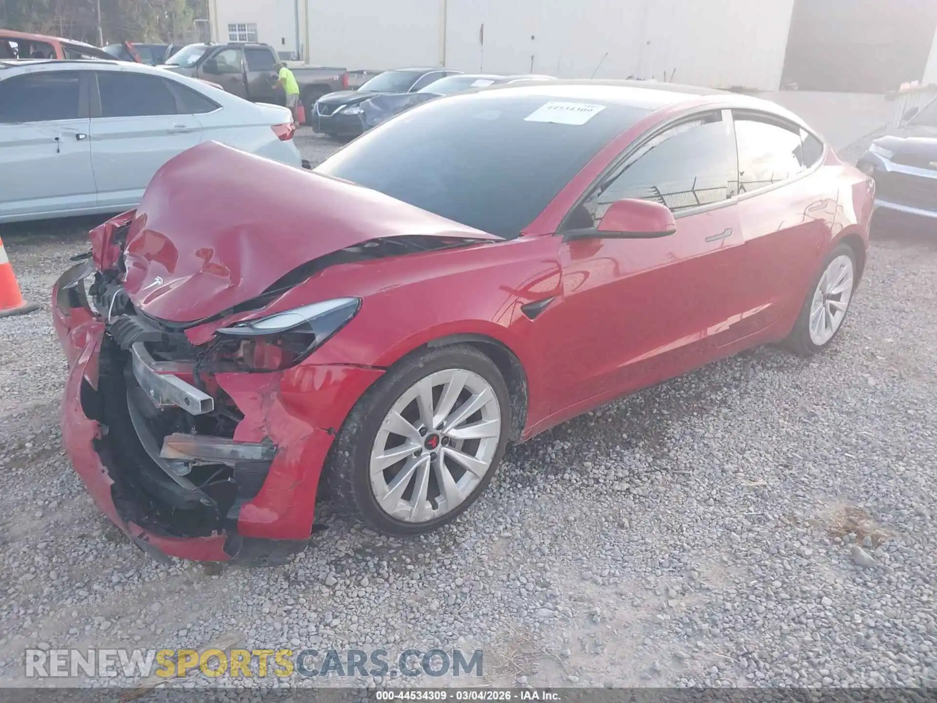 2 Photograph of a damaged car 5YJ3E1EA8NF185364 TESLA MODEL 3 2022