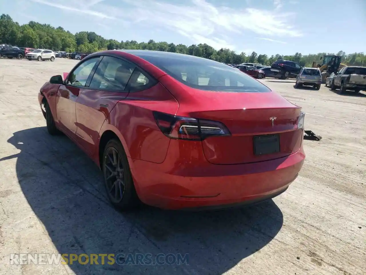3 Photograph of a damaged car 5YJ3E1EA8NF190659 TESLA MODEL 3 2022