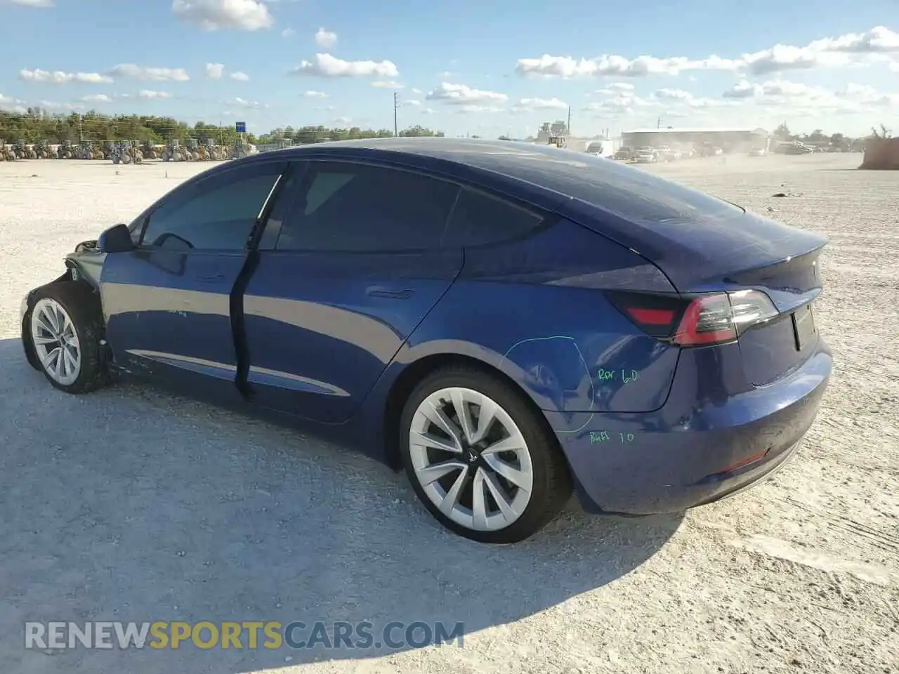 2 Photograph of a damaged car 5YJ3E1EA8NF190855 TESLA MODEL 3 2022