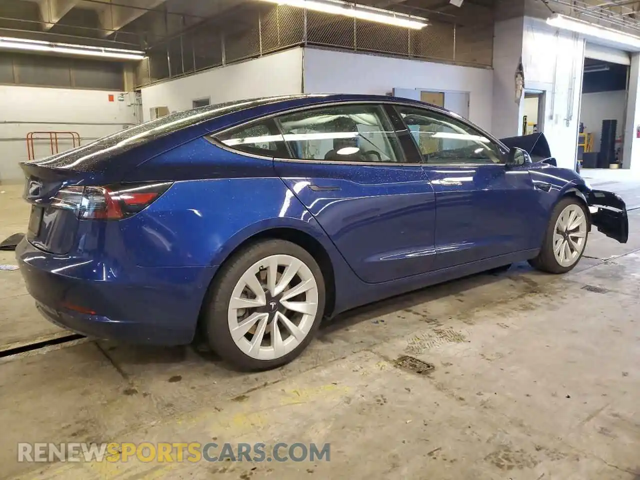 3 fotografías del automóvil dañado 5YJ3E1EA8NF190872 TESLA MODEL 3 2022