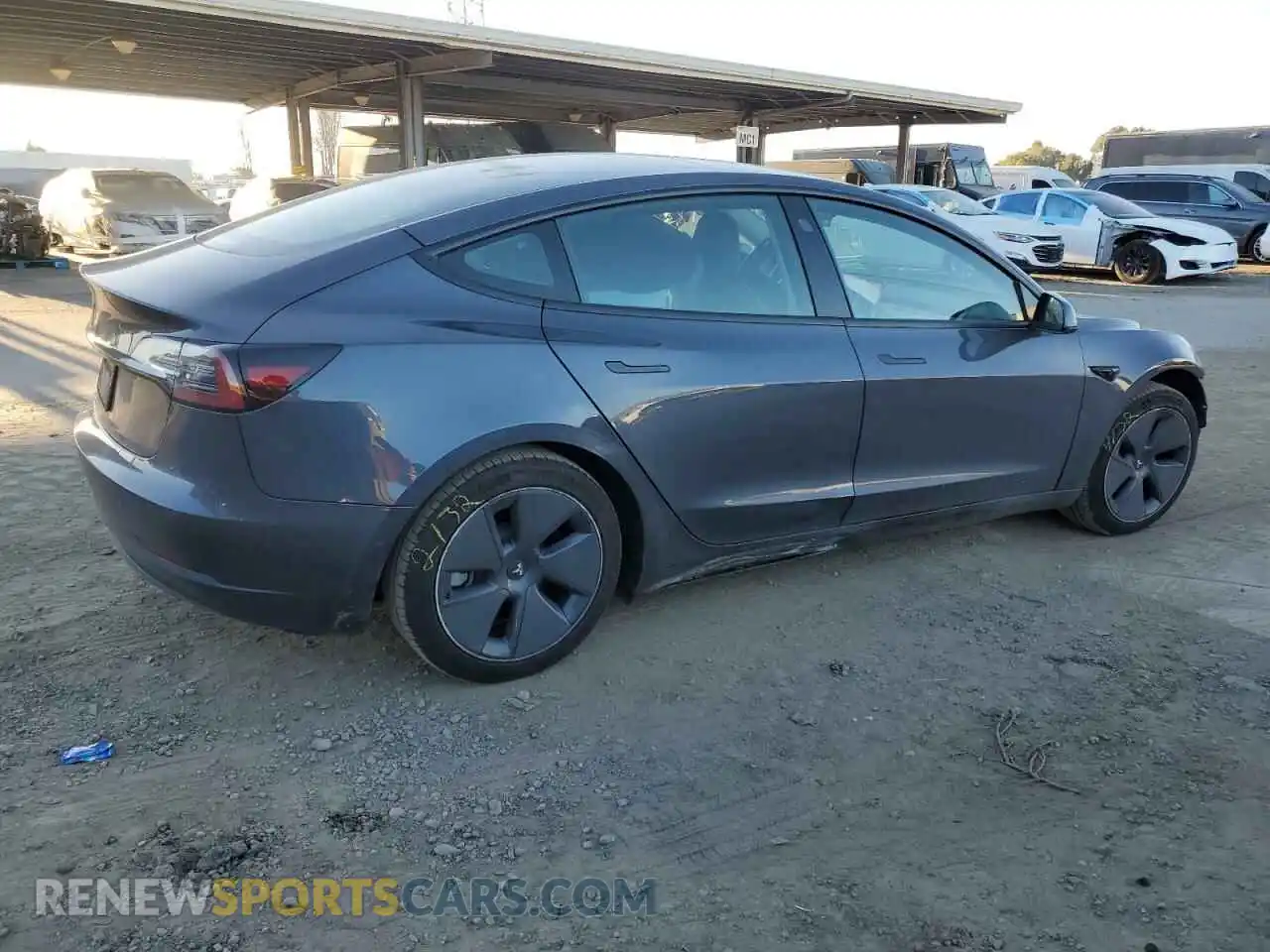 3 Photograph of a damaged car 5YJ3E1EA8NF201711 TESLA MODEL 3 2022