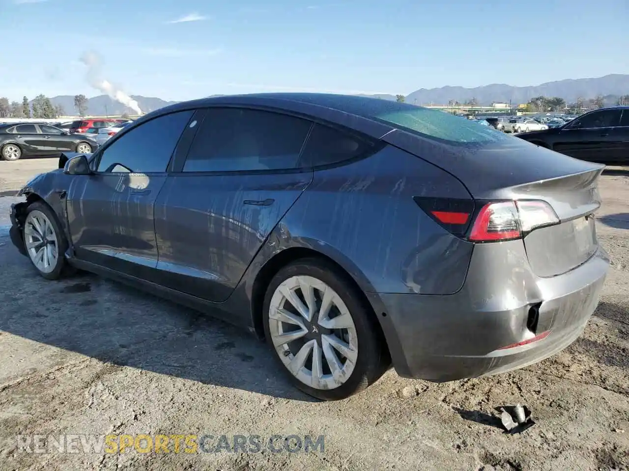 2 Photograph of a damaged car 5YJ3E1EA8NF243831 TESLA MODEL 3 2022