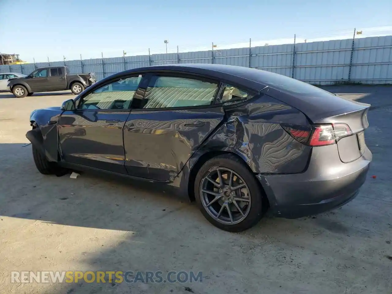 2 Photograph of a damaged car 5YJ3E1EA8NF301260 TESLA MODEL 3 2022