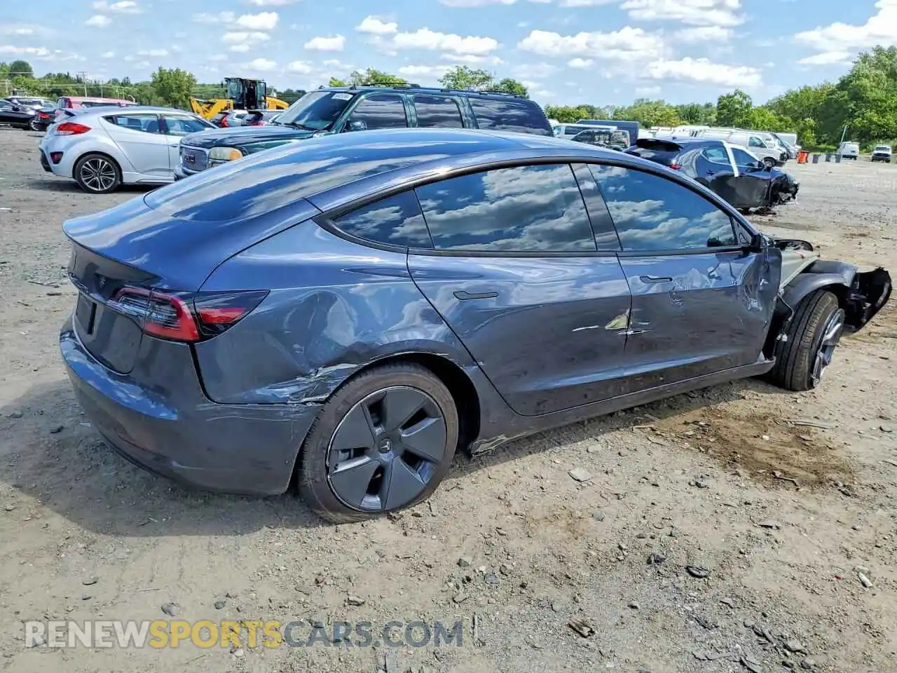 3 Фотография поврежденного автомобиля 5YJ3E1EA8NF314168 TESLA MODEL 3 2022
