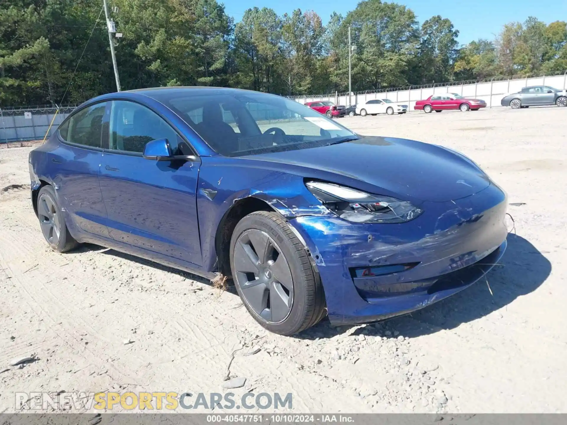 1 Photograph of a damaged car 5YJ3E1EA8NF331648 TESLA MODEL 3 2022