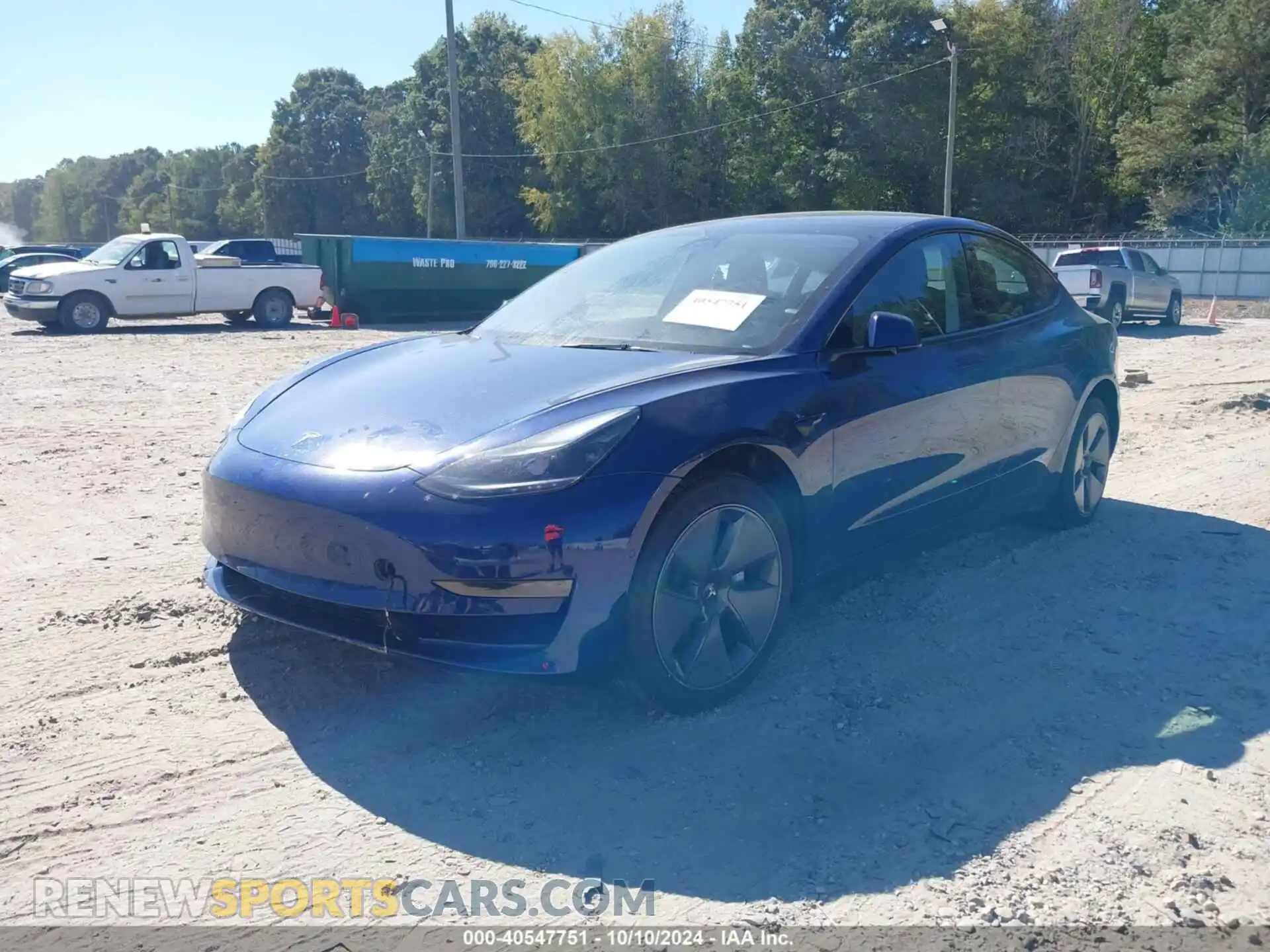 2 Photograph of a damaged car 5YJ3E1EA8NF331648 TESLA MODEL 3 2022