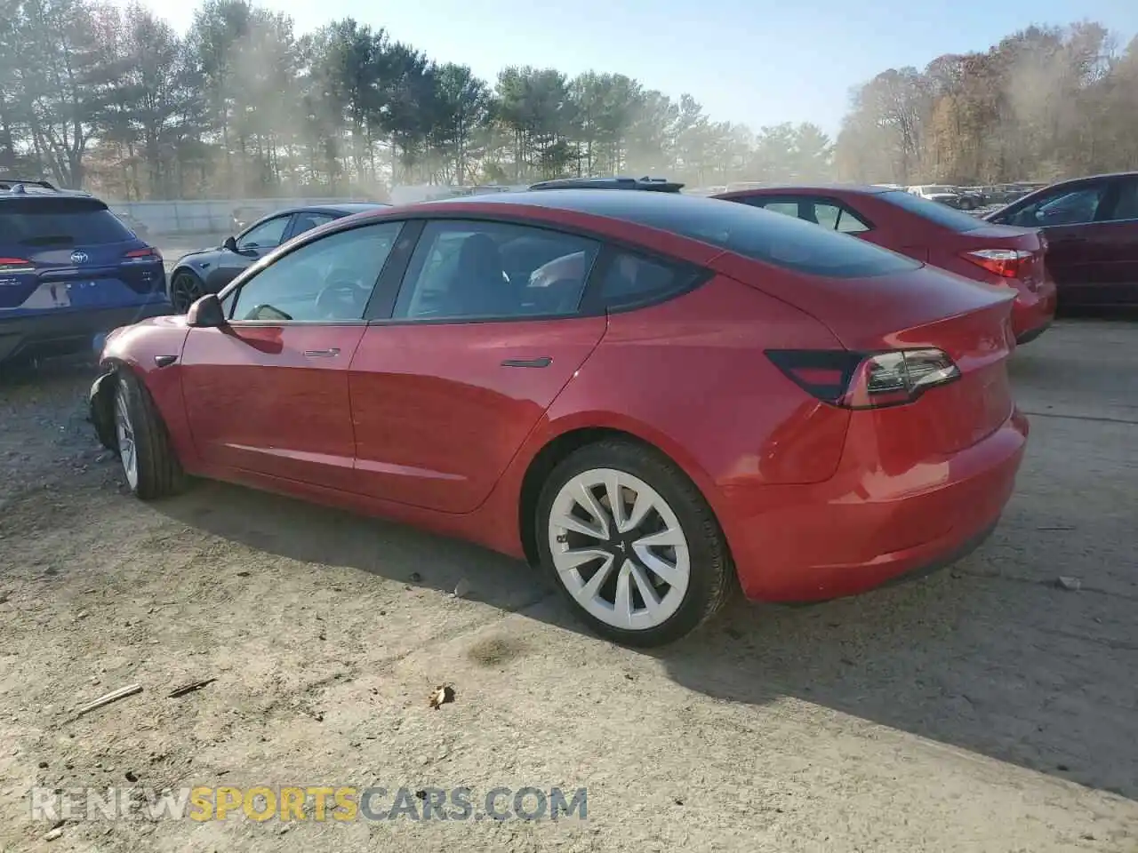 2 Photograph of a damaged car 5YJ3E1EA8NF348997 TESLA MODEL 3 2022