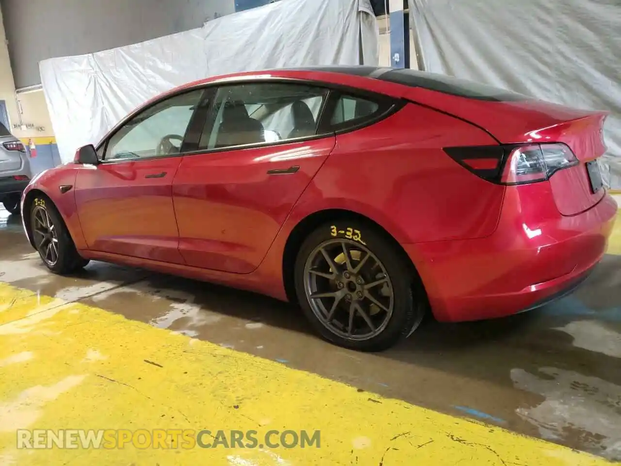2 Photograph of a damaged car 5YJ3E1EA8NF369400 TESLA MODEL 3 2022