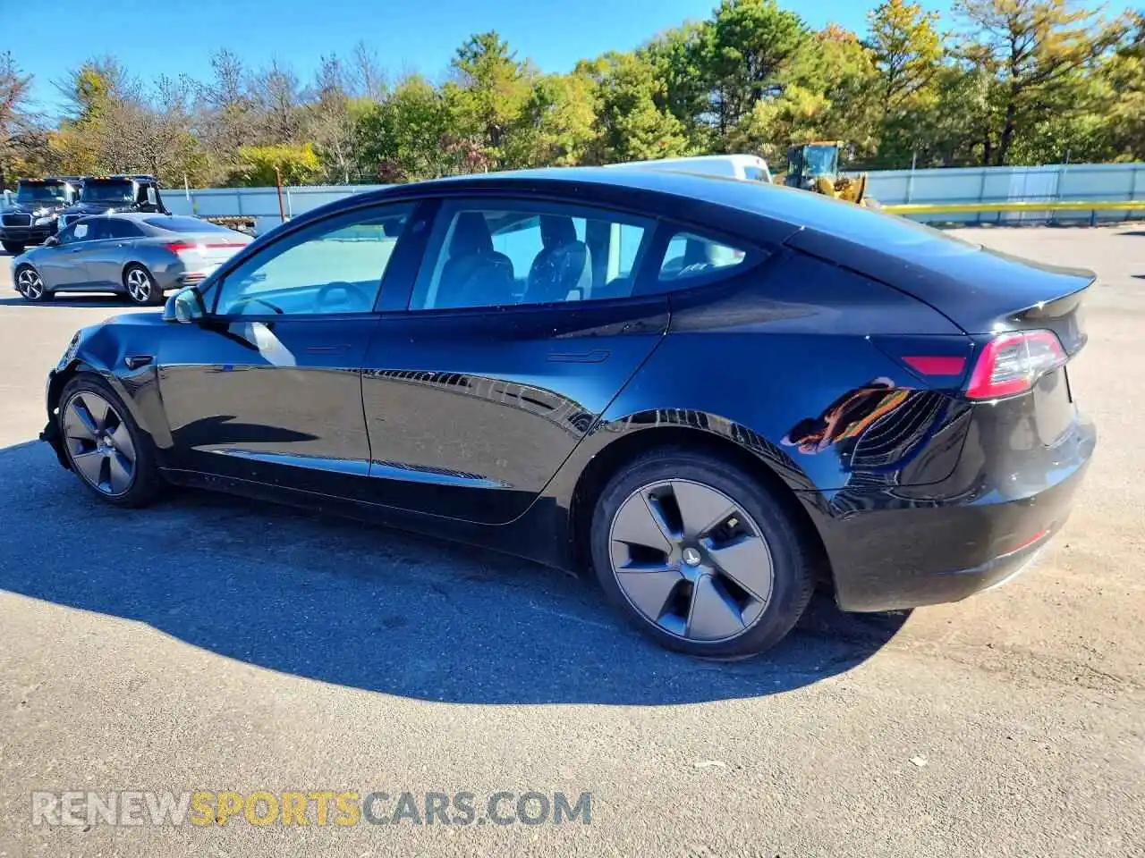 2 fotografías del automóvil dañado 5YJ3E1EA8NF369963 TESLA MODEL 3 2022