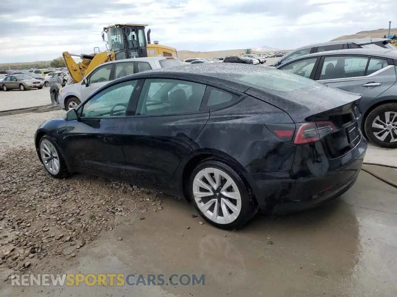 2 fotografías del automóvil dañado 5YJ3E1EA8NF370630 TESLA MODEL 3 2022