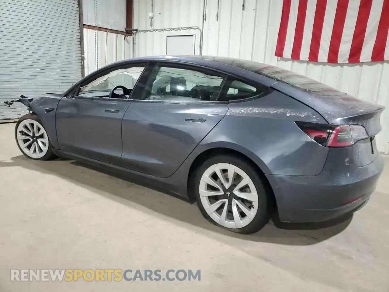 2 Photograph of a damaged car 5YJ3E1EA8NF371759 TESLA MODEL 3 2022