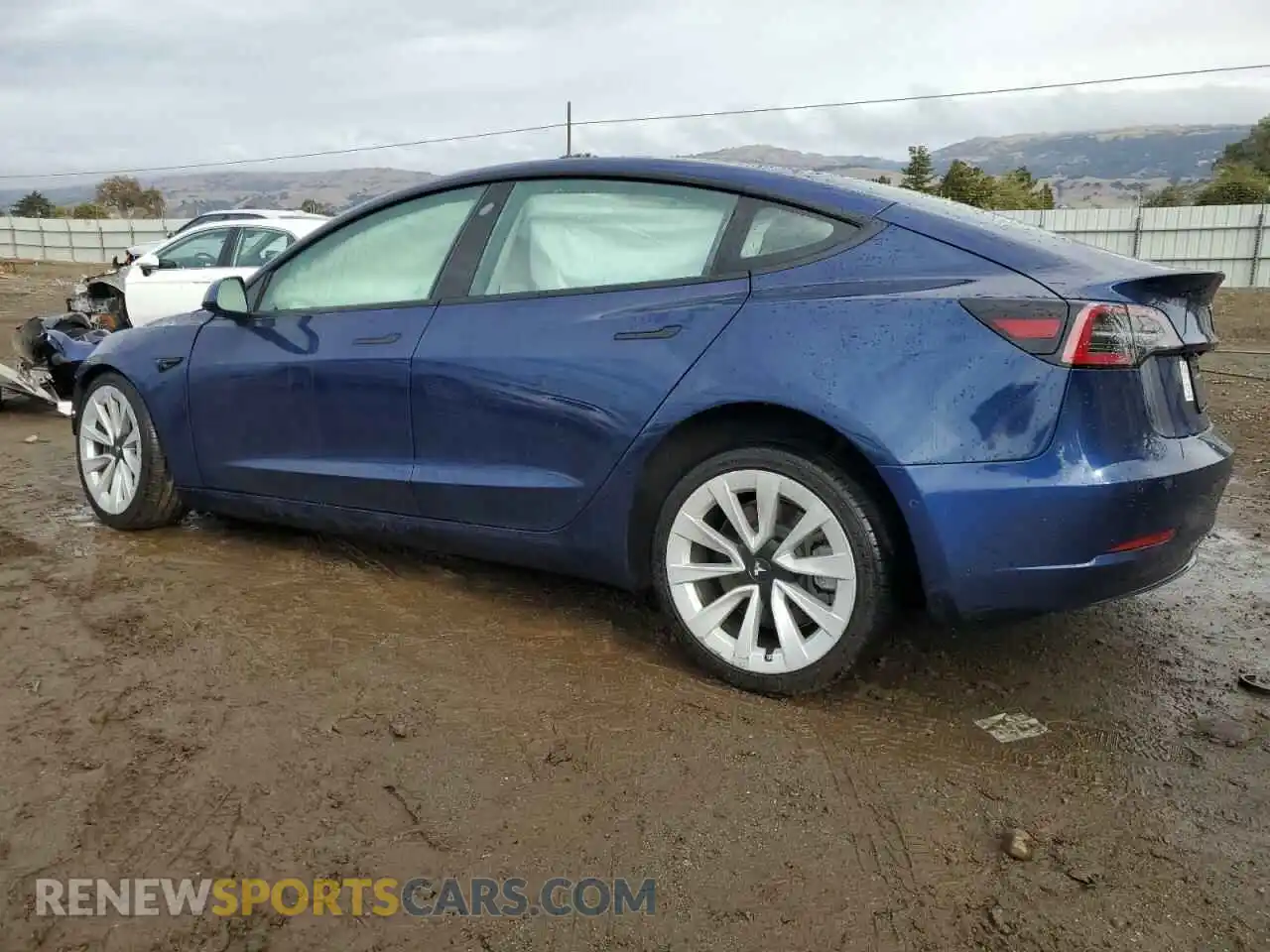 2 Photograph of a damaged car 5YJ3E1EA9NF144337 TESLA MODEL 3 2022