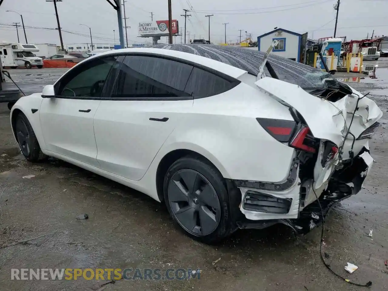 2 Photograph of a damaged car 5YJ3E1EA9NF167875 TESLA MODEL 3 2022